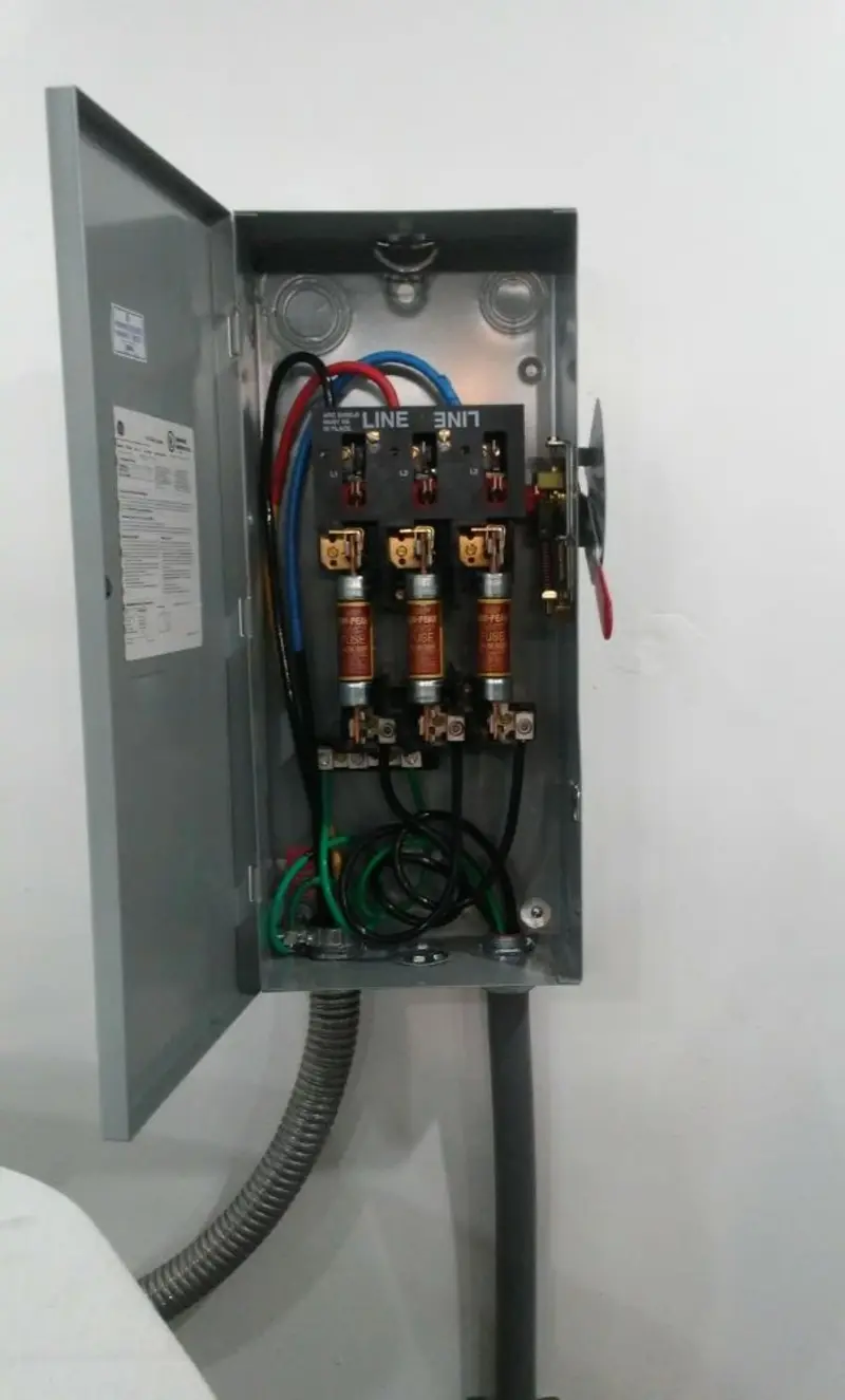 Three-phase disconnect switch installed for Electrical Wiring & Rewiring in Bartlett